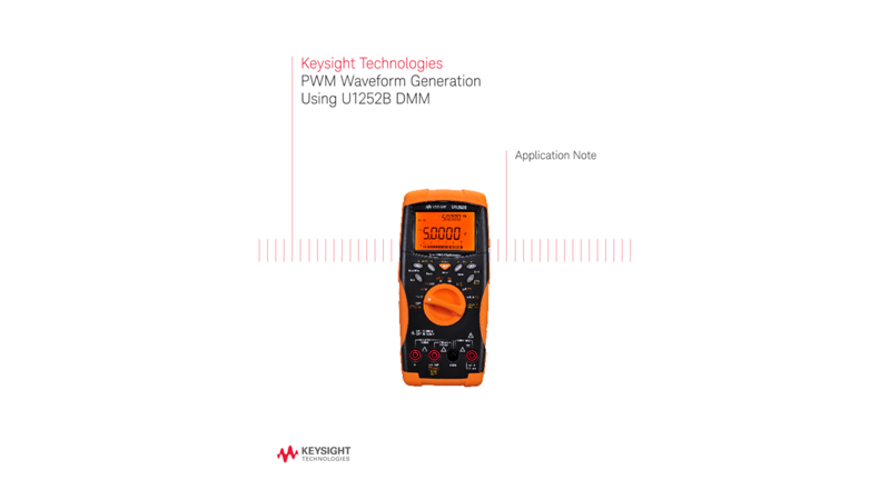 Pulse Width Modulation (PWM) Generation with U1252A DMM